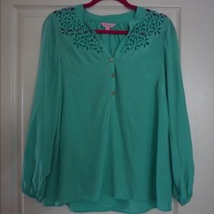 Lilly Pulitzer teal top